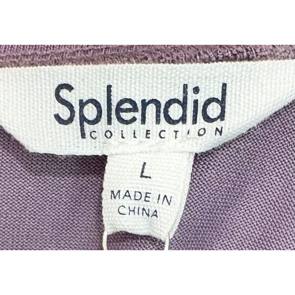 NWT! SPLENDID Romper Shorts w/ Tie Waist -Soft Muted Purple Fabric -Retail: $128 - Picture 5 of 7
